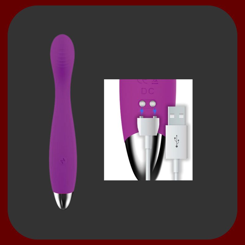 Silikonový G-spot vibrátor Ten s 10 vibračními režimy, zakřivenou špičkou a voděodolným designem pro intenzivní stimulaci bodu G.