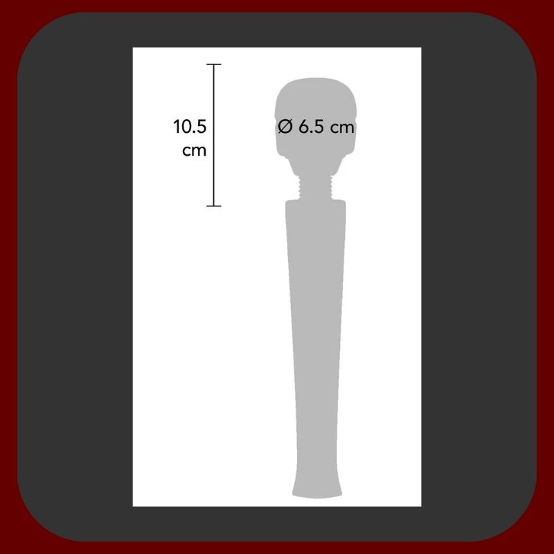 Dobíjecí vibrační masér ToyJoy Magic Wand, bílý, délka 32 cm, 6 vibračních režimů, luxusní provedení