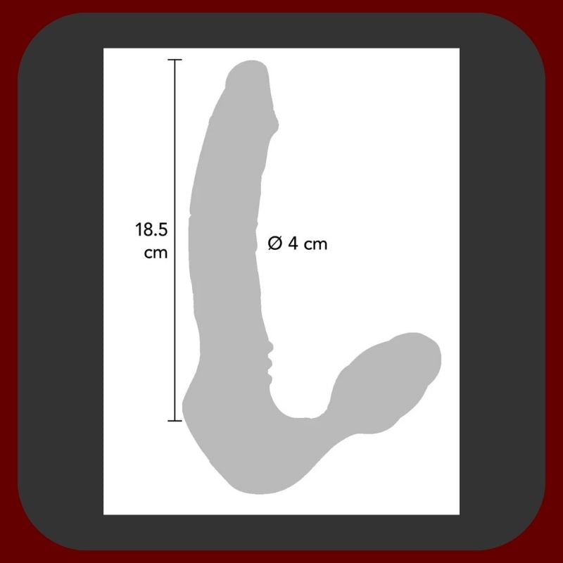 Bezpostrojový červený vibrátor TOYJOY s ergonomickým designem a vibracemi, určený pro ženy, které touží po intenzivním propojení bez omezení.