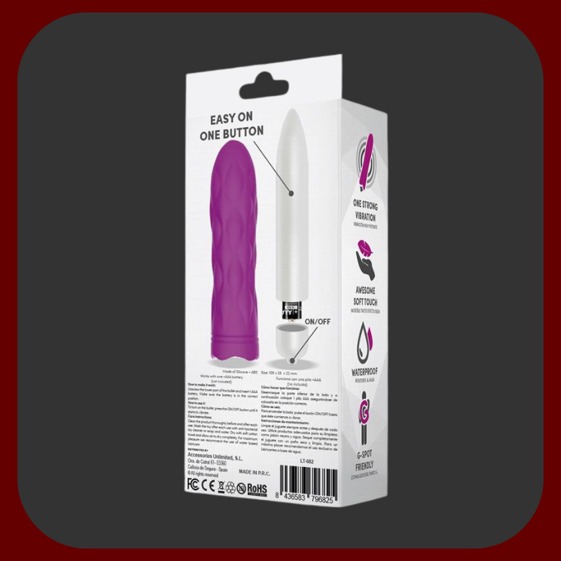 Fialový mini vibrátor Twistie Bliss se spirálovým silikonovým povrchem, ideální pro diskrétní stimulaci s plynulou regulací vibrací.