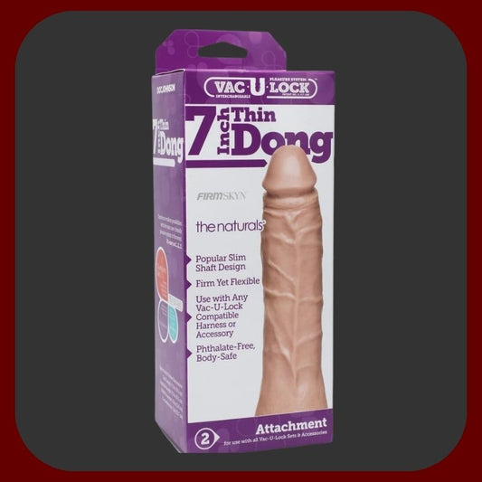 Ultra realistické dildo Doc Johnson Vac-U-Lock 17 × 4 cm s výrazným žilkováním, kompatibilní se systémem Vac-U-Lock, tělová barva.