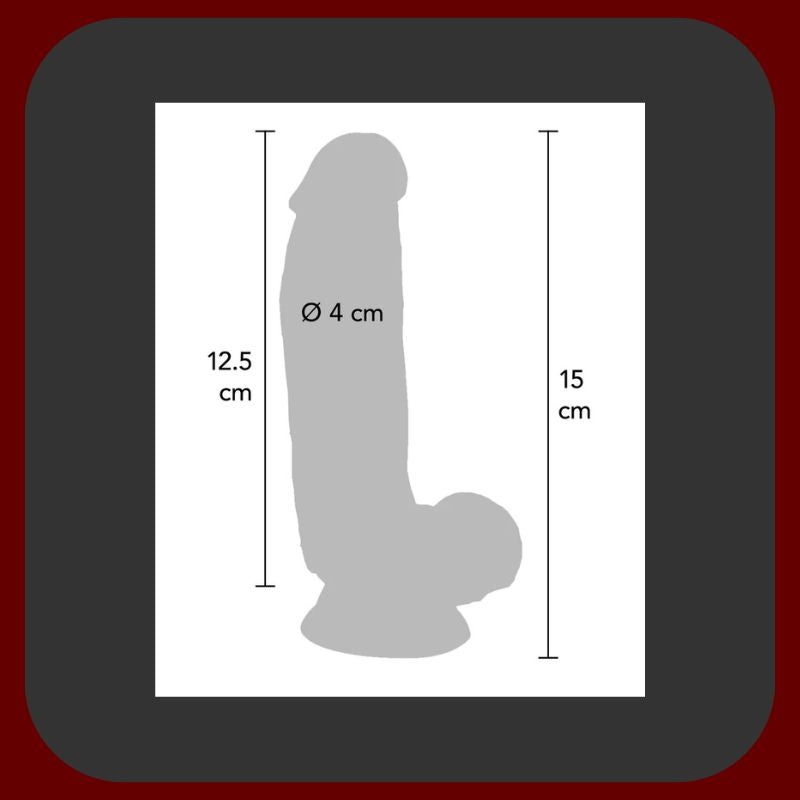 Tělový ultra realistický vibrátor Get Real 15 cm s přísavkou a vibracemi, žilkovaný povrch – ToyJoy – EROSIANA