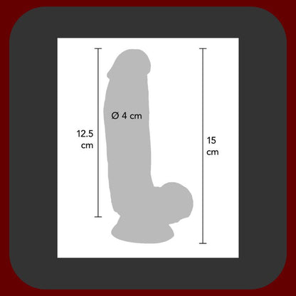 Tělový ultra realistický vibrátor Get Real 15 cm s přísavkou a vibracemi, žilkovaný povrch – ToyJoy – EROSIANA