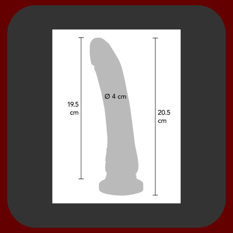 Ultra realistický vibrátor Get Real s přísavkou, 20 cm z měkkého vinylu – ToyJoy – EROSIANA