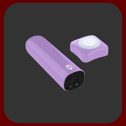 Fialový dálkově ovládaný vibrátor Bullet se 7 vibračními režimy, vhodný pro klitorální a vaginální stimulaci.