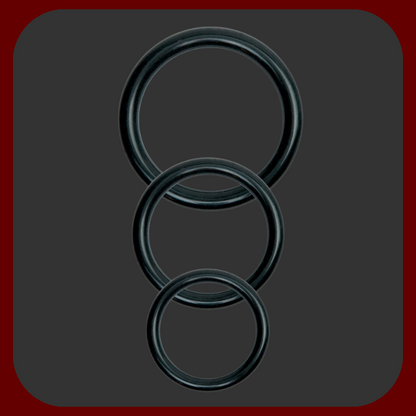 Nastavitelný černý popruh pro Strap-On, kompatibilní s dildy a vibrátory od 2,5 do 5,5 cm.