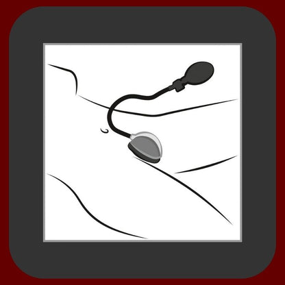 Černá vaginální pumpa s anatomicky tvarovanou přísavkou a pumpičkou pro zvýšení citlivosti klitorisu a vagíny, včetně vzorku lubrikantu