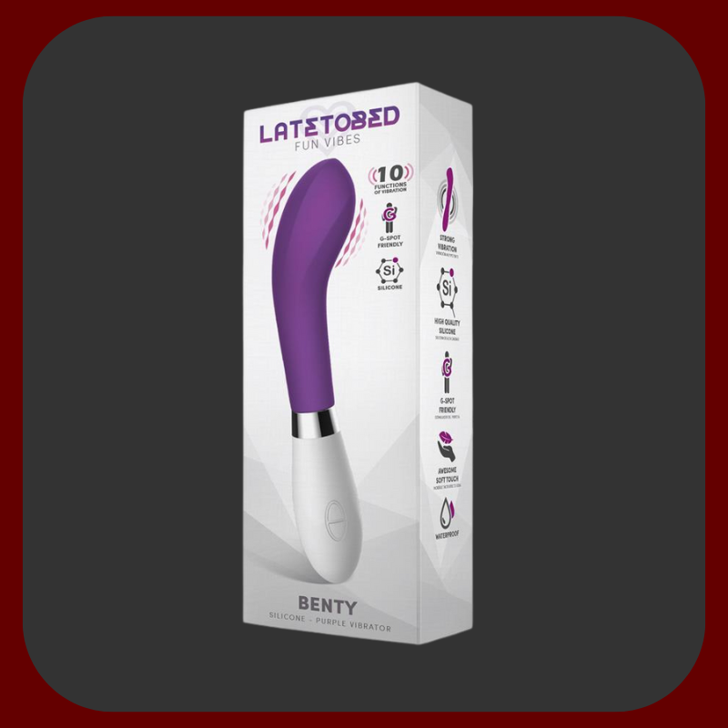 Luxusní silikonový vibrátor Velvet Touch v růžové a fialové barvě, voděodolný, s 10 vibračními režimy, délka 21 cm.