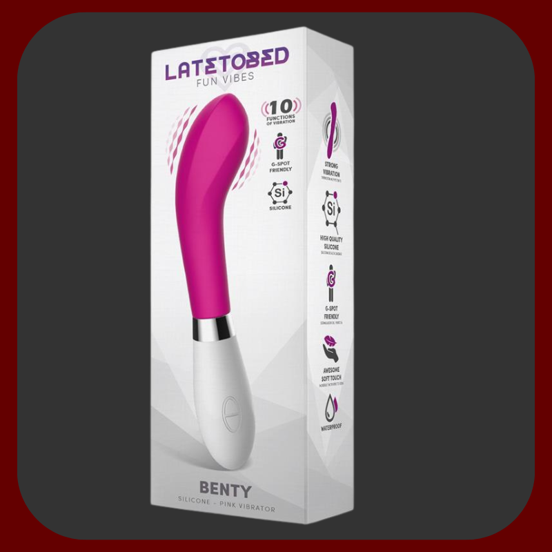 Luxusní silikonový vibrátor Velvet Touch v růžové a fialové barvě, voděodolný, s 10 vibračními režimy, délka 21 cm.