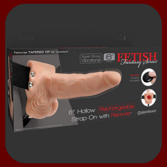 Vibrační dutý Strap-On s postrojem a varlaty pro muže, 10 různých vibračních režimů, elastický postroj a napájení přes USB.