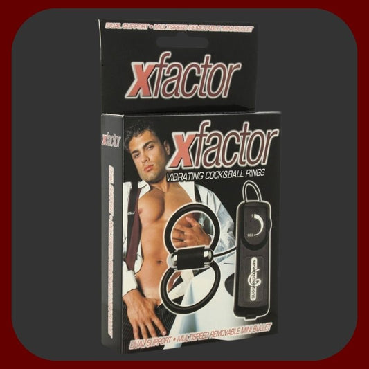 Černý vibrační dvojitý kroužek na penis a varlata z pružného TPR materiálu, s nastavitelnou vibrační jednotkou – pro intenzivní společnou stimulaci.