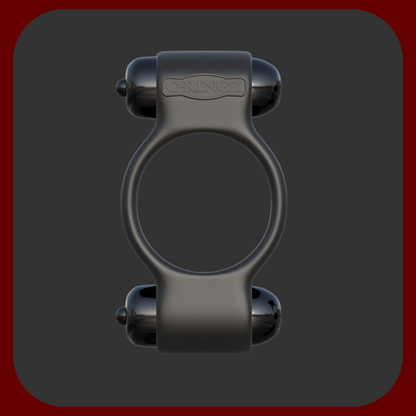 Vibrační erekční kroužek Magic Touch se dvěma vibračními střelami, ideální pro páry, z pružného silikonu s nastavitelnými vibracemi a vodotěsným designem.