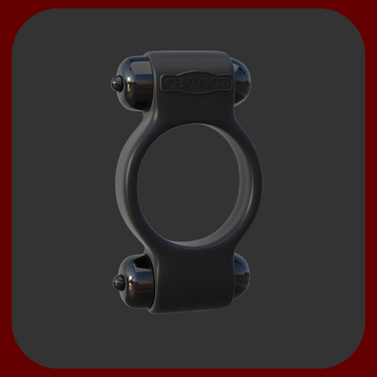 Vibrační erekční kroužek Magic Touch se dvěma vibračními střelami, ideální pro páry, z pružného silikonu s nastavitelnými vibracemi a vodotěsným designem.