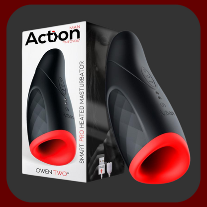 Moderní mužský masturbátor ve tvaru úst s funkcí zahřívání do 40 °C a 10 vibračními režimy. Vyroben z prémiového červeno-černého silikonu, ideální pro realistický, intenzivní zážitek.