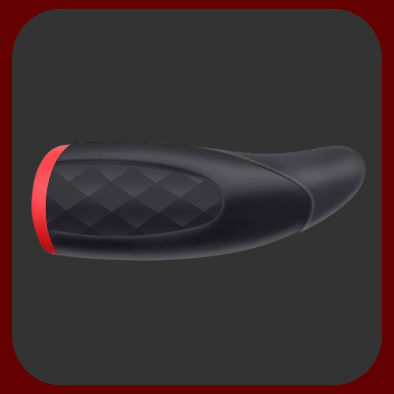 Moderní mužský masturbátor ve tvaru úst s funkcí zahřívání do 40 °C a 10 vibračními režimy. Vyroben z prémiového červeno-černého silikonu, ideální pro realistický, intenzivní zážitek.