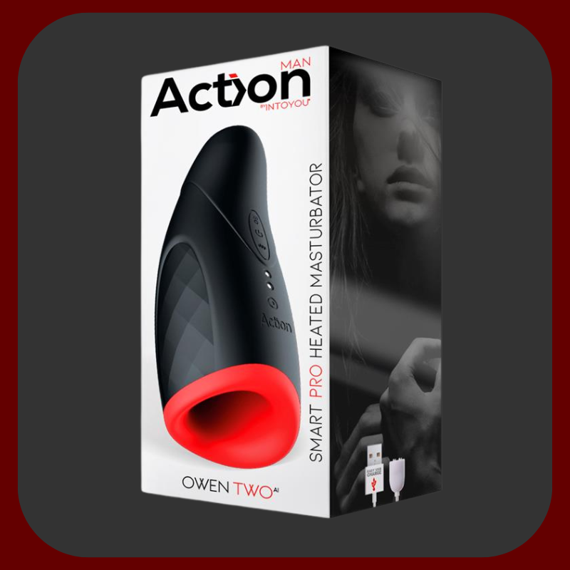 Moderní mužský masturbátor ve tvaru úst s funkcí zahřívání do 40 °C a 10 vibračními režimy. Vyroben z prémiového červeno-černého silikonu, ideální pro realistický, intenzivní zážitek.