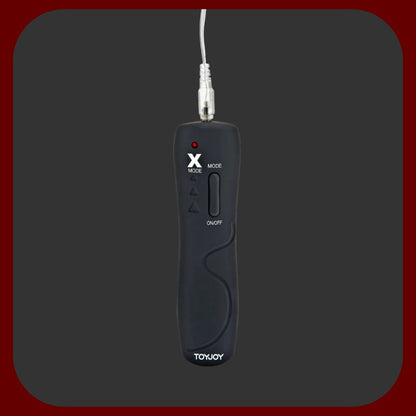 Šedý vibrační kolík na prostatu s elastickým kroužkem na penis pro intenzivní erekci a silné orgasmy