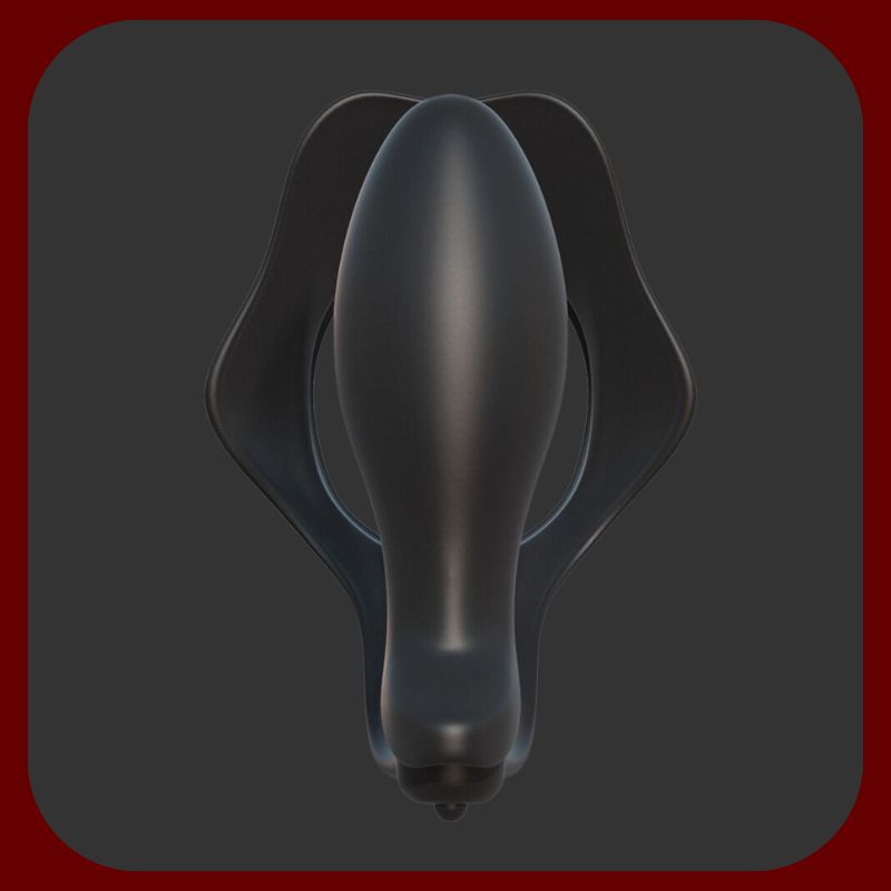 Luxusní vibrační erekční kroužky s funkcí stimulace prostaty a perinea v tělové barvě z hypoalergenního TPE materiálu