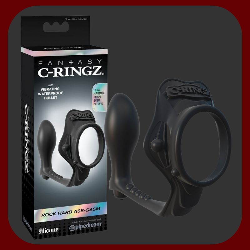 Luxusní vibrační erekční kroužky s funkcí stimulace prostaty a perinea v tělové barvě z hypoalergenního TPE materiálu