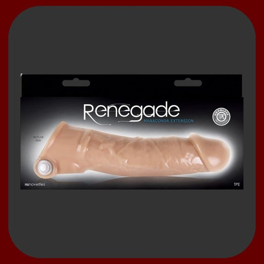 Elastický tělový vibrační návlek na penis s realistickým žilkováním a háčkem na varlata, prodlužuje penis až o 5 cm, ideální pro intenzivnější milování.