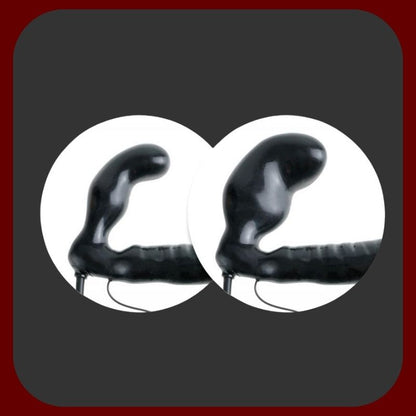 Tělový strapless strap-on s nafukovacím vnitřním dildem a vibracemi bez nutnosti postroje pro párové potěšení – EROSIANA