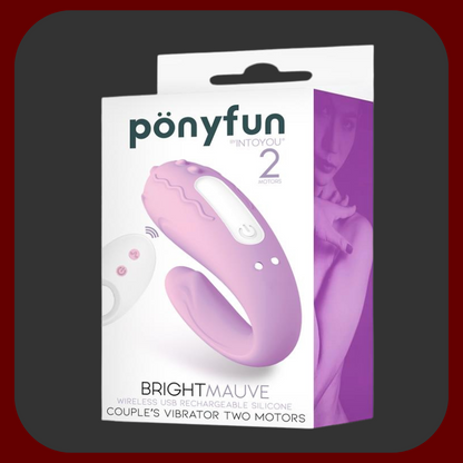 Moderní fialový vibrátor pro páry s dálkovým ovládáním, určený ke stimulaci bodu G, klitorisu a zároveň partnera při styku. 10 vibračních režimů, vodotěsný a nabíjecí.