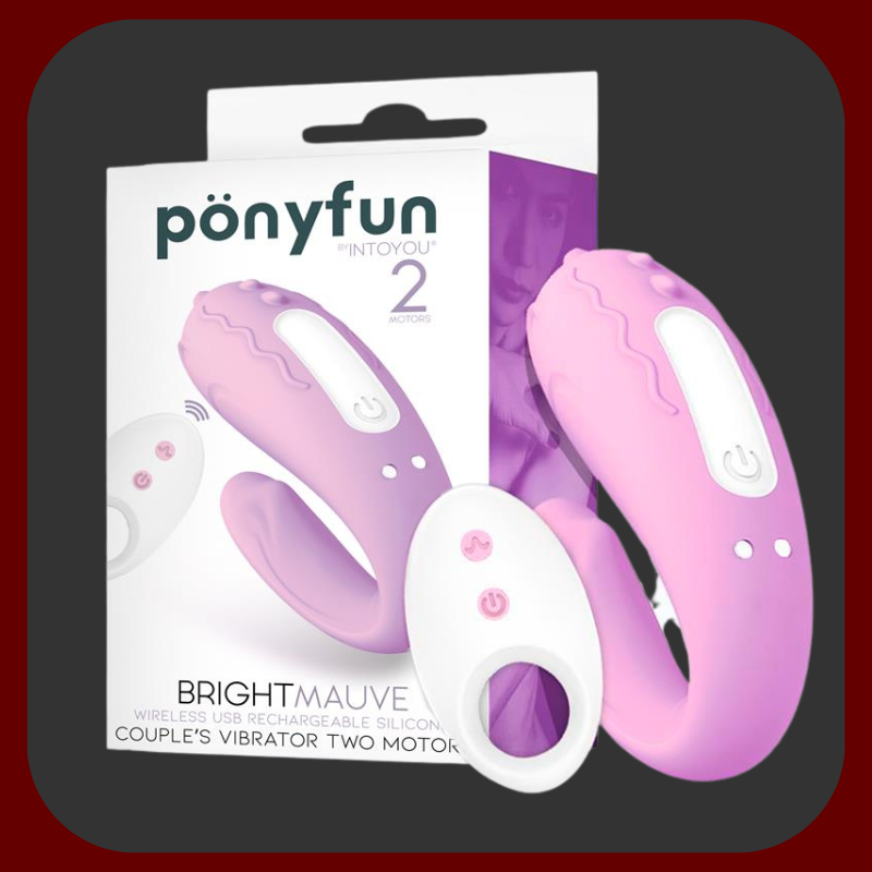 Moderní fialový vibrátor pro páry s dálkovým ovládáním, určený ke stimulaci bodu G, klitorisu a zároveň partnera při styku. 10 vibračních režimů, vodotěsný a nabíjecí.