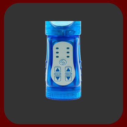 Modrý králičí vibrátor Twin Turbo Dolphin s delfínkem pro klitoriální stimulaci, 10 režimy vibrací a rotace, vyrobený z měkkého TPE – EROSIANA.