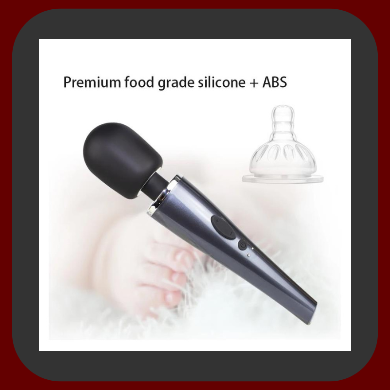 Výkonný masážní vibrátor z lékařského silikonu 30,6 × 5,5 cm s 10 vibračními režimy, voděodolný a USB dobíjený pro dokonalé uvolnění i erotiku.