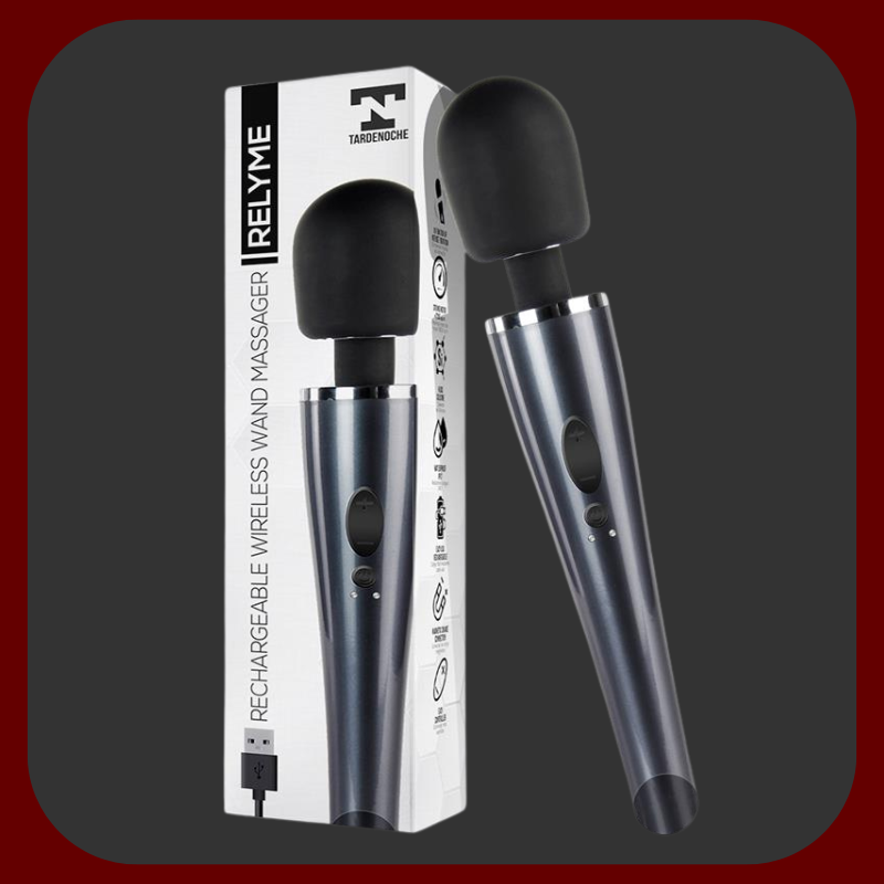 Výkonný masážní vibrátor z lékařského silikonu 30,6 × 5,5 cm s 10 vibračními režimy, voděodolný a USB dobíjený pro dokonalé uvolnění i erotiku.