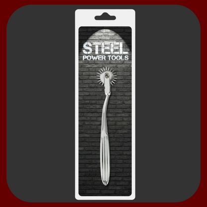 Nerezové stimulační Wartenbergovo kolečko pro BDSM hrátky, erotickou smyslovou stimulaci, bolest a rozkoš, ocelové, pro páry