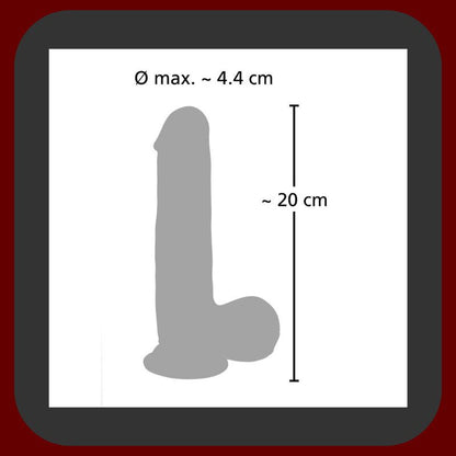 You2Toys Medical Silicone Pulsating – realistický tělový vibrátor se šourkem, 8 vibračními režimy, pulzační funkcí, kabelovým dálkovým ovladačem a silnou přísavkou pro hands-free použití