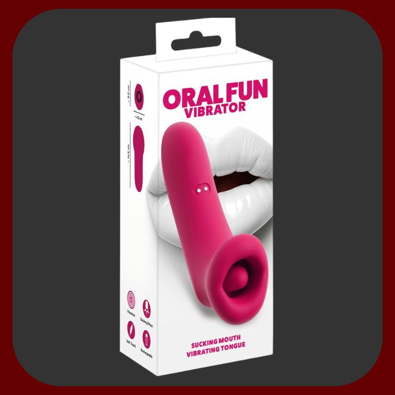 You2Toys Oral Fun – ergonomický sací a vibrační stimulátor s vibrujícím jazykem a silikonovými rty pro intenzivní stimulaci klitorisu